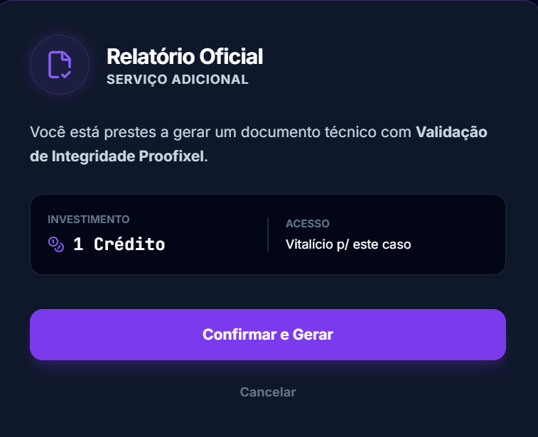 Confirmação de Crédito