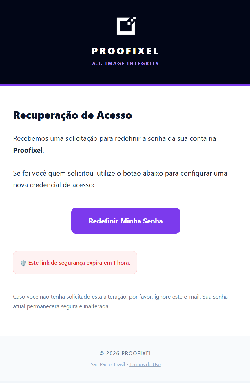 Exemplo do Email